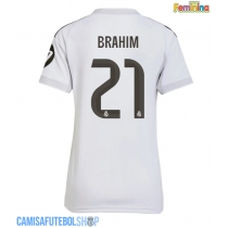 Camisa de time de futebol Real Madrid Brahim Diaz #21 Replicas 1º Equipamento Feminina 2025-26 Manga Curta